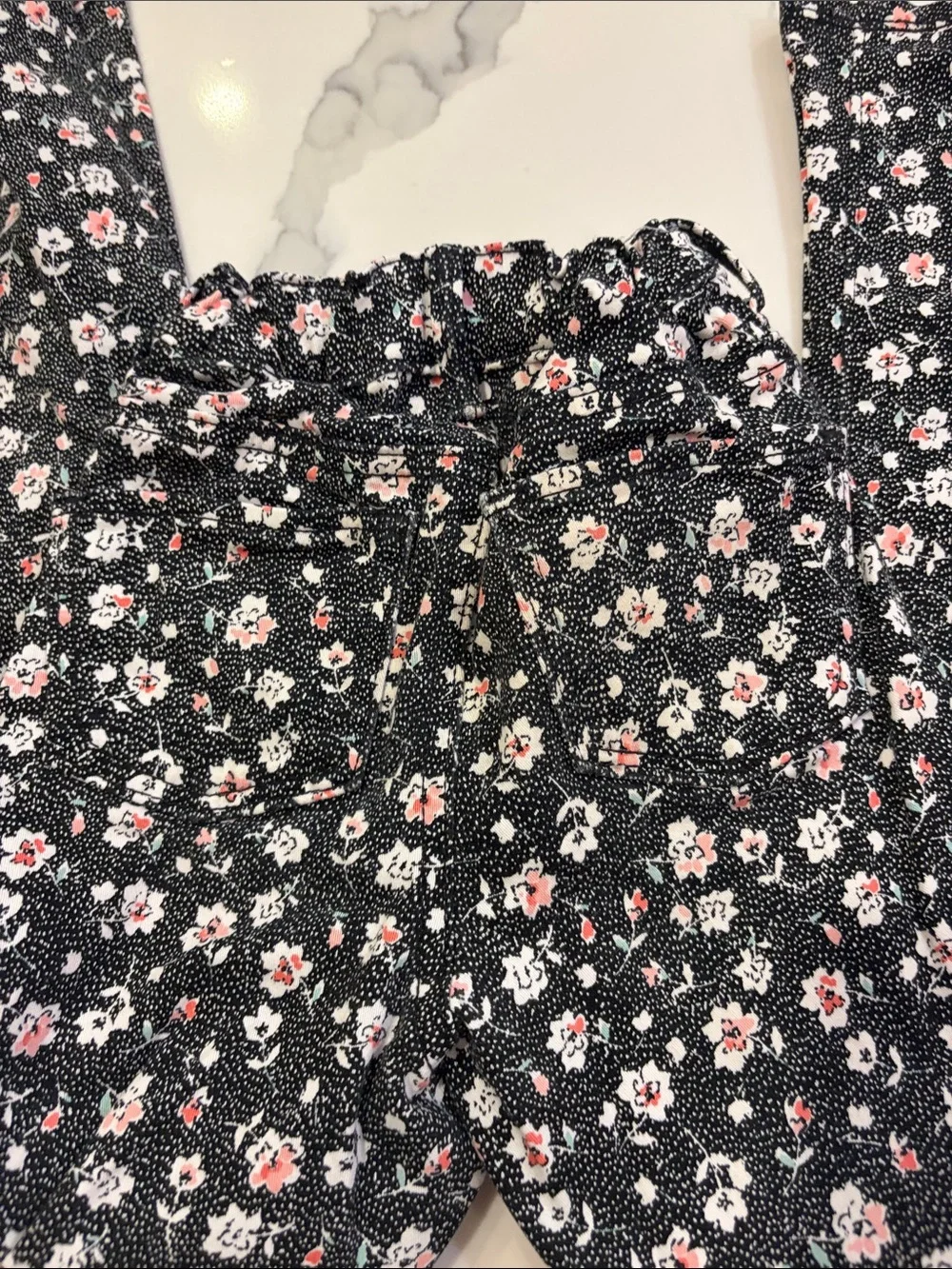 Old Navy Skinny Jeans with Pink & White Floral Print
